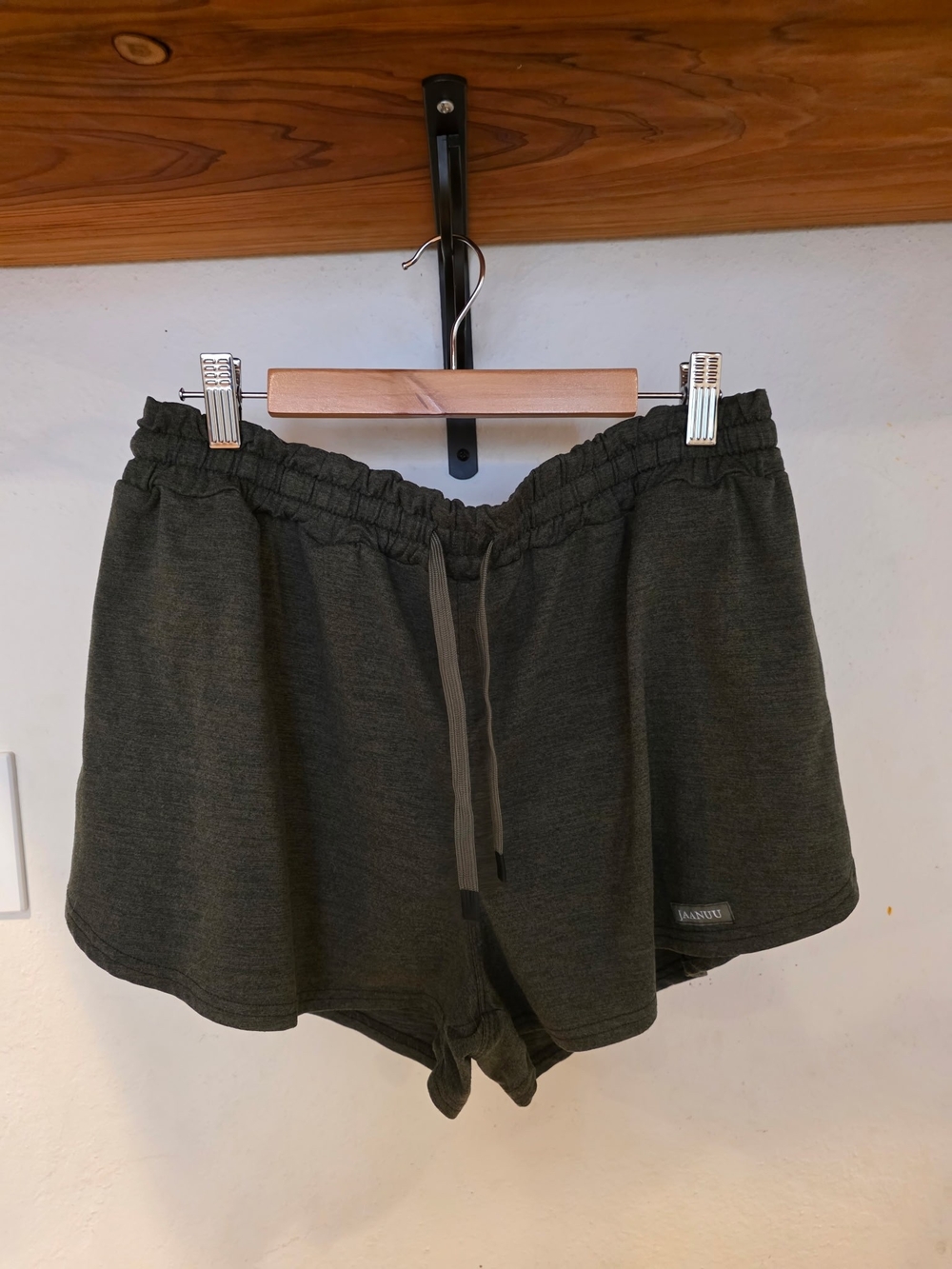 Jaanuu Olive Drawstring Athletic Lounge Shorts
